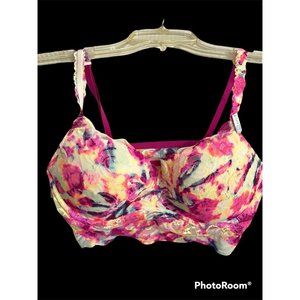 Victoria's Secret PINK Lace Push Up Bra Bralette  Multicolor S 34 A-C‎ 32 C-D